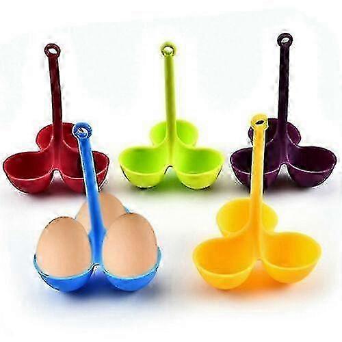 Convenient Silicone 3-hole Boiled Egg Steamer