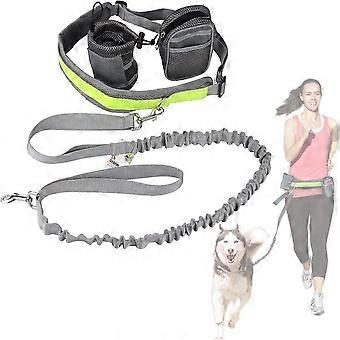 Löpkoppelkit för hundar Perfekt kompatibelt med löpning, jogging och promenader - Handsfree-koppel