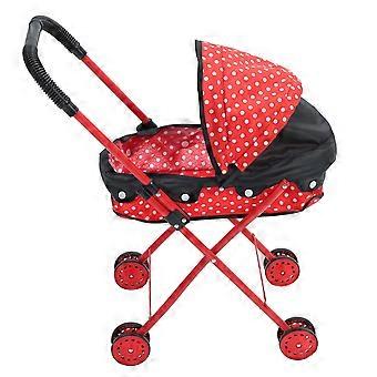 Red Pet Use Baby Doll Stroller Toy with Oxford Cloth