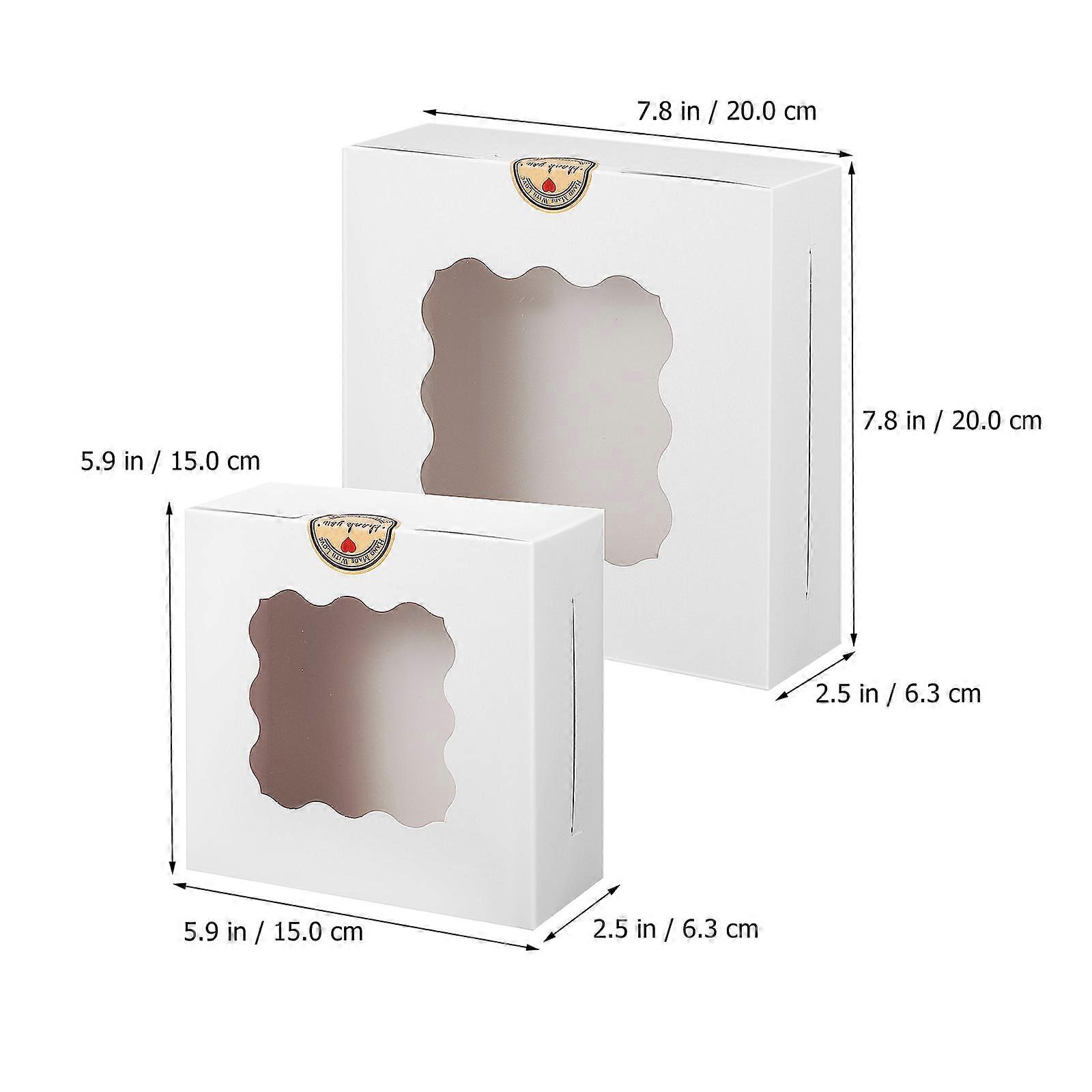 Egg Cake Boxes Paper Packaging for 20Pcs Cupcake Boxes with Window