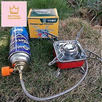 Gasfornuis, campingfornuis, reisuitrusting, aansteker, kookgerei voor buiten, keuken, propaan, butaangasfornuis, wandelen, vissen, CRT