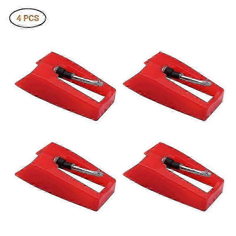4pcs Record Player Needles Turntable Replacement Stylus Needles For Vinyl Record Player
