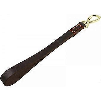 Short Dog Leash, Leather, Handmade, Heavy Duty, Portable, Pet Carrier Leash compatible with Medium and Large Dogs