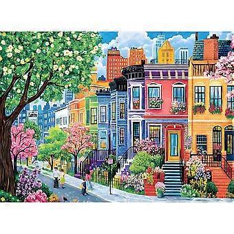 Spring Puzzles Elderly Colorful Street Jigsaw Puzzle CYQL-1313