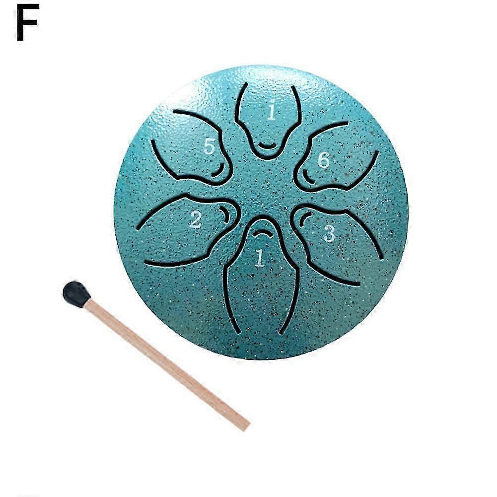 Tambor para Cantar e Dançar Portátil Mini Tambor Void 3 polegadas 6 tons