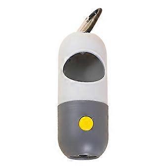 Portable Large Capacity Dog Poop Dispenser Hands Free Pet Waste Bag Holder with Metal Clip compatible with Walking Travel