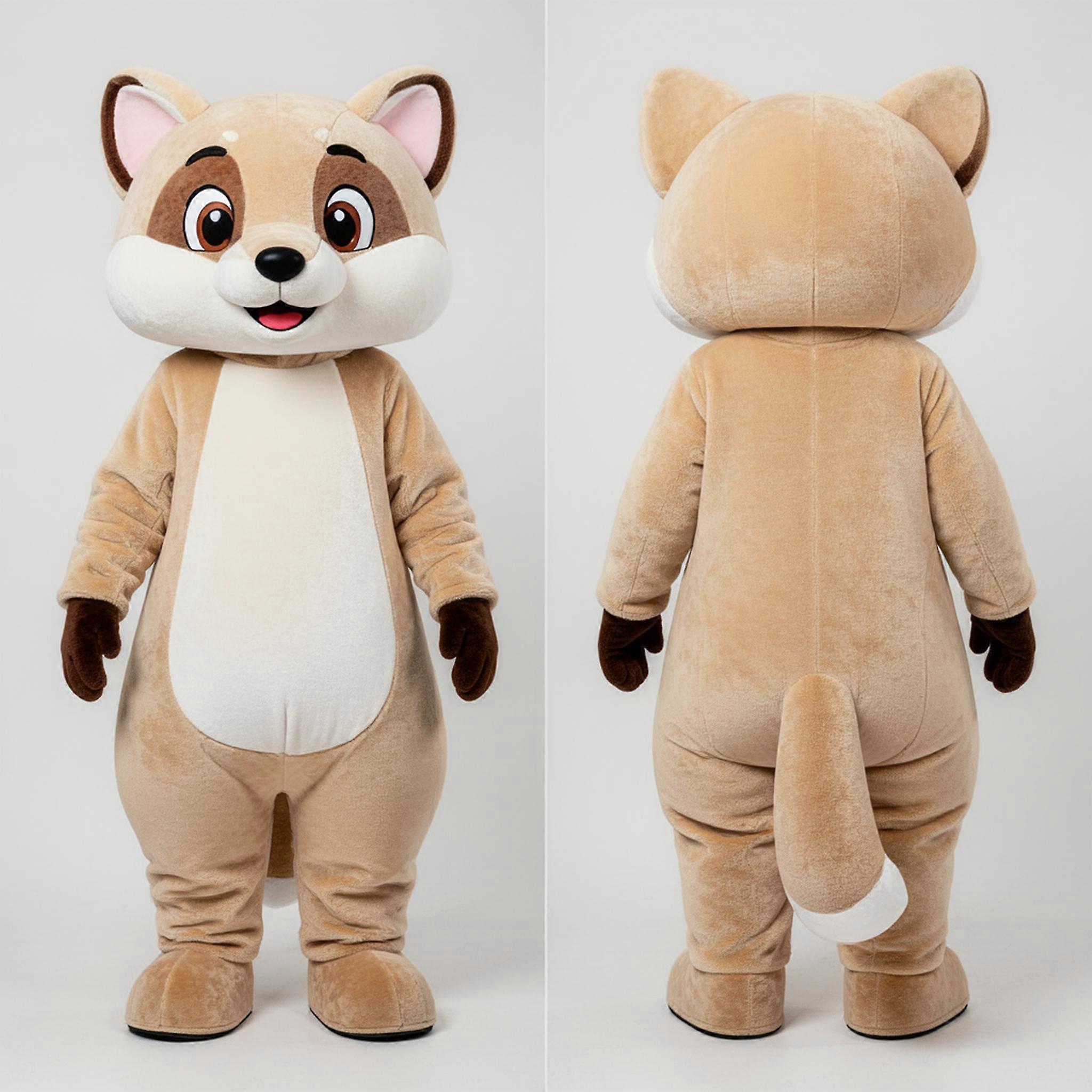 MASTICOT Beige Cuddly Marten Mascot