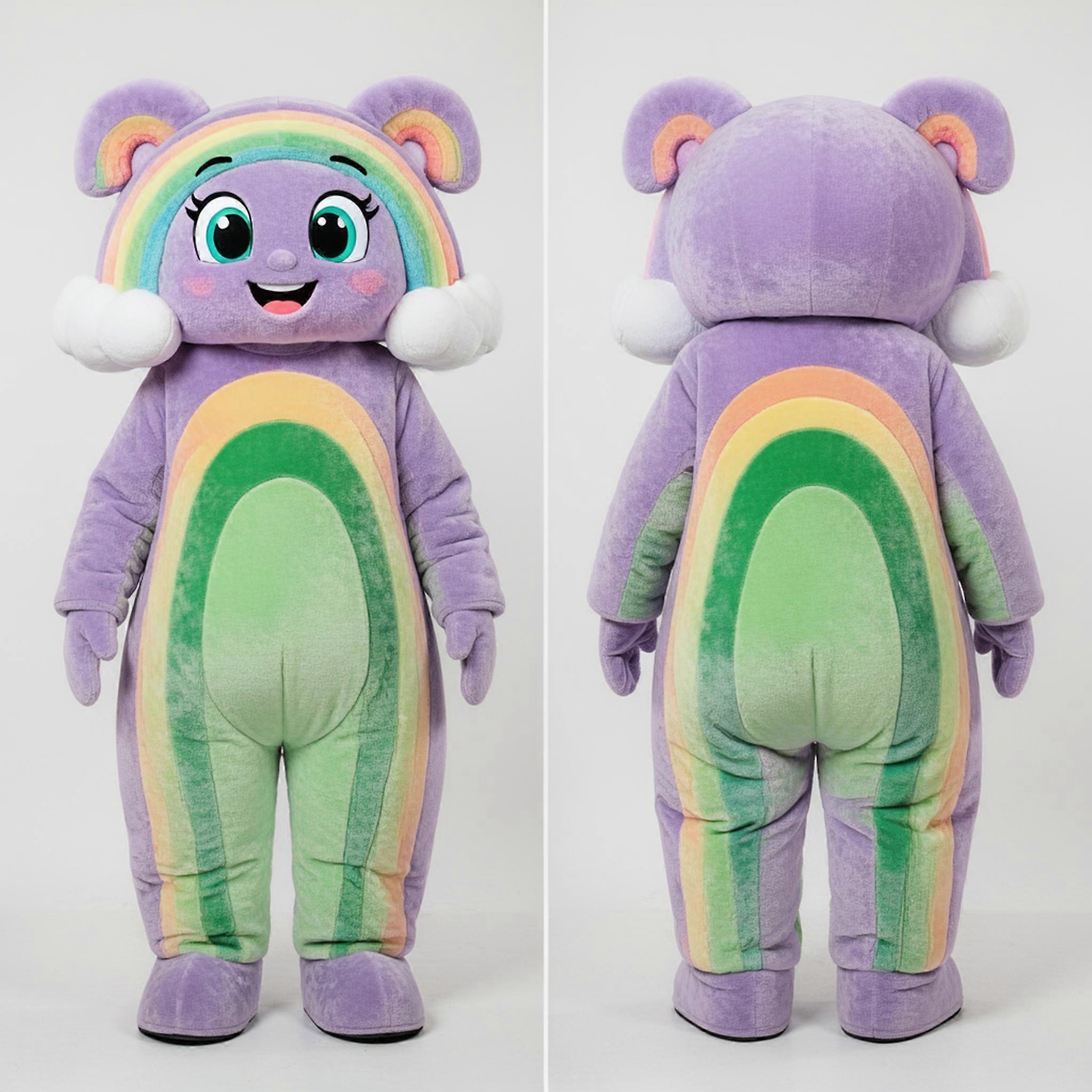 MASTICOT Lavender Pastel Rainbow Mascot