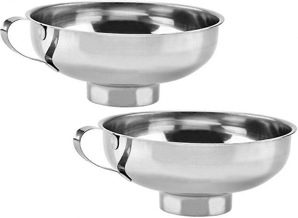 Stainless steel jam funnel with handle