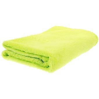 Fleece Pet Blanket Flannel Blanket for Warming Use Gorgeous Cozy Towel Green
