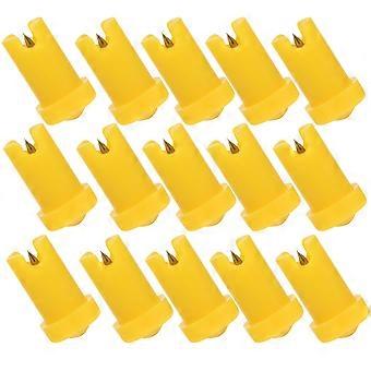 Eyelash Glue Bottle Needle for Anti-Blocking 100Pcs Yellow PP Stainless Steel