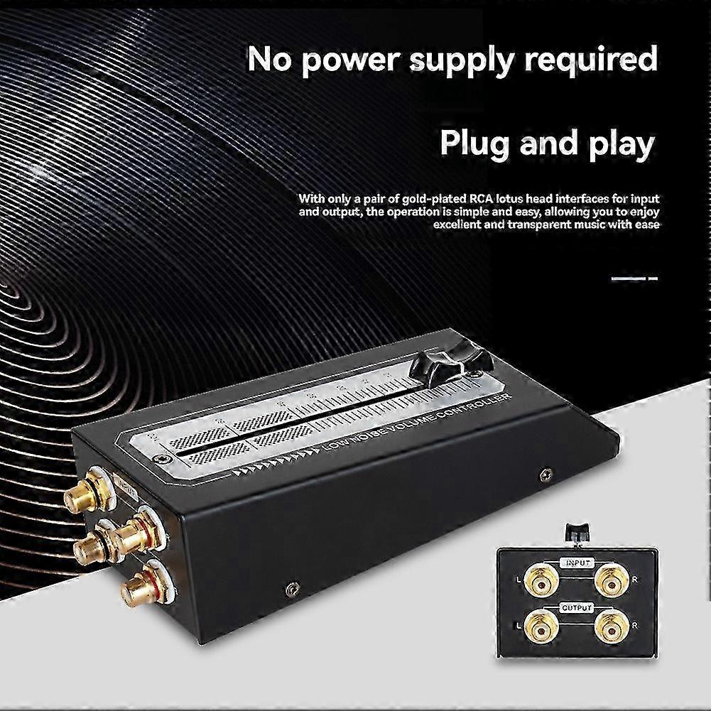Lossless Output RCA Interface Passive Preamp Speaker Volume Controller Durable Passive Volume Controller