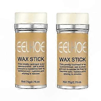 2-Pack Hair Wax Stick Edge Control Gel, Non-Greasy Styling Formula for Taming Baby Hair and Defining Hairlines