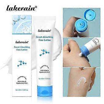 Loción facial absorbente del sudor, prebase facial matificante con aloe y ácido hialurónico, hidratante sin perfume para piel grasa, 40 ml.