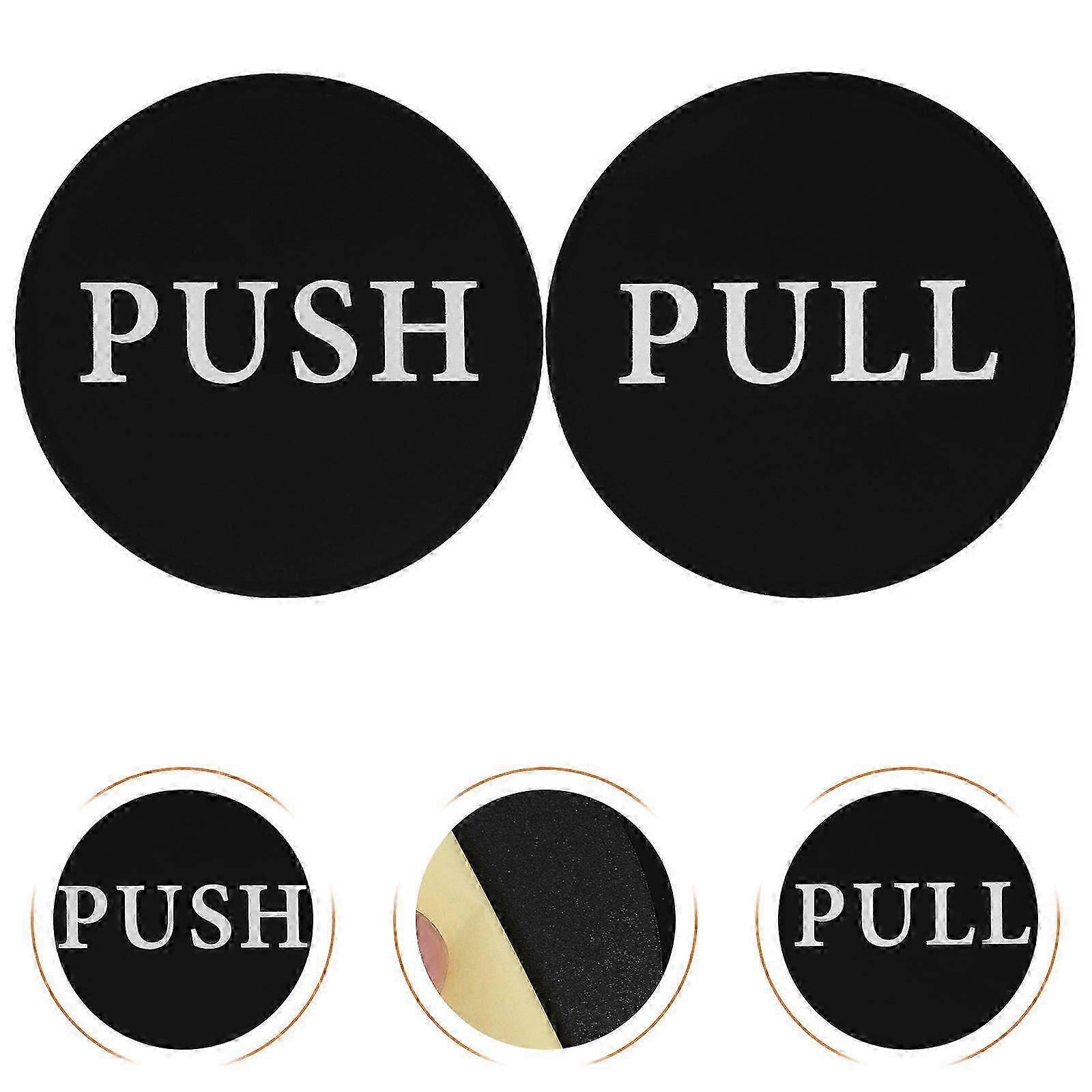 Push Label for Door Acrylic Door Signs for Push Pull Function 10Pcs