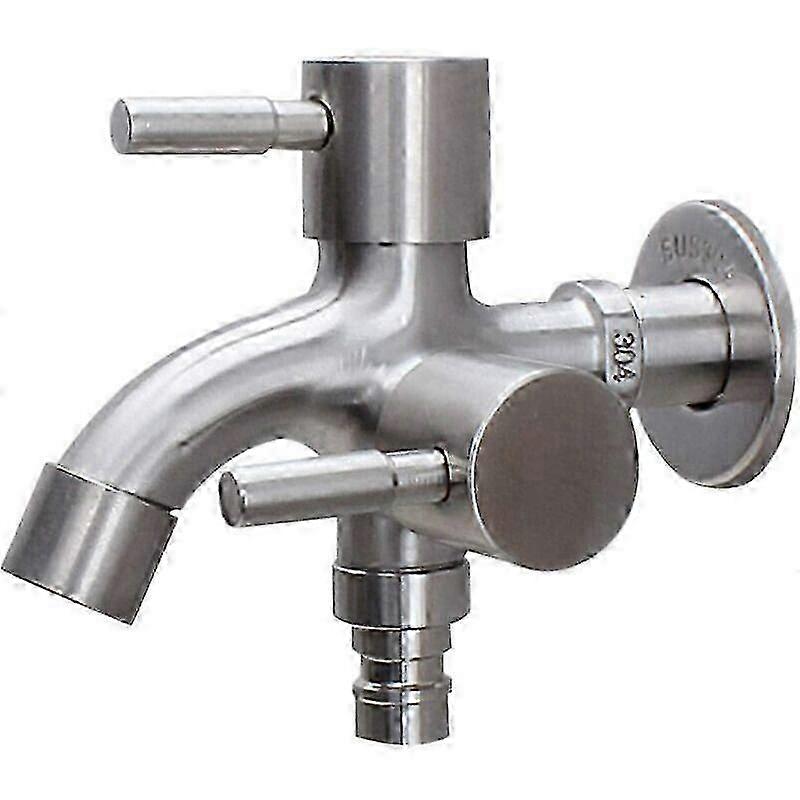 Retractable washing machine faucet 1 in 2 multi-function water outlet doubl