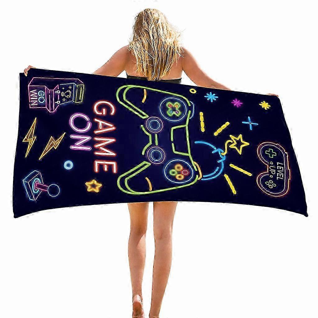 Neon Game Towel Quick Dry Large