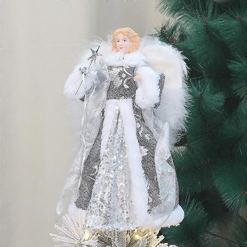 Premium Reusable Light-Up Angel Tree Topper