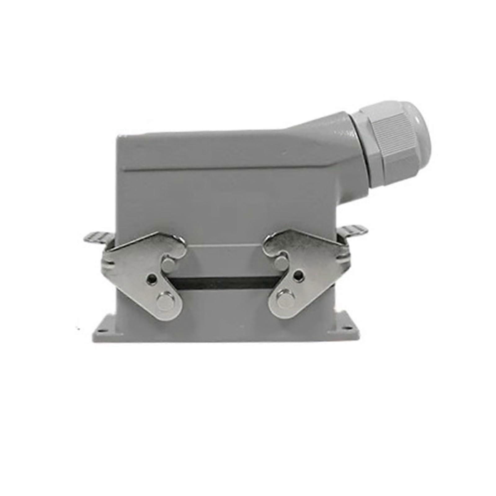 35A  Current Heavy Duty Connector 4 Pole 6 Pin Rectangular Industrial Power Plug HSB6core Side Exit