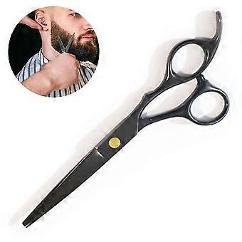 Japanese Stainless Steel Razor Edge Barber Shears Featuring Curved Handle