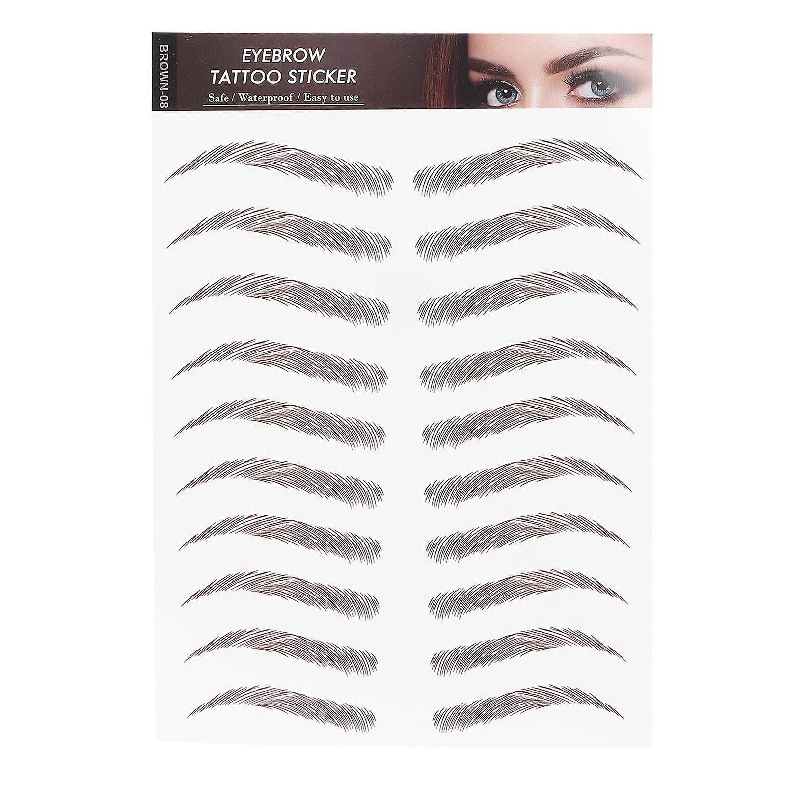 Smudge-Proof Waterproof Temporary Eyebrow Tattoos With Adjustable Shape