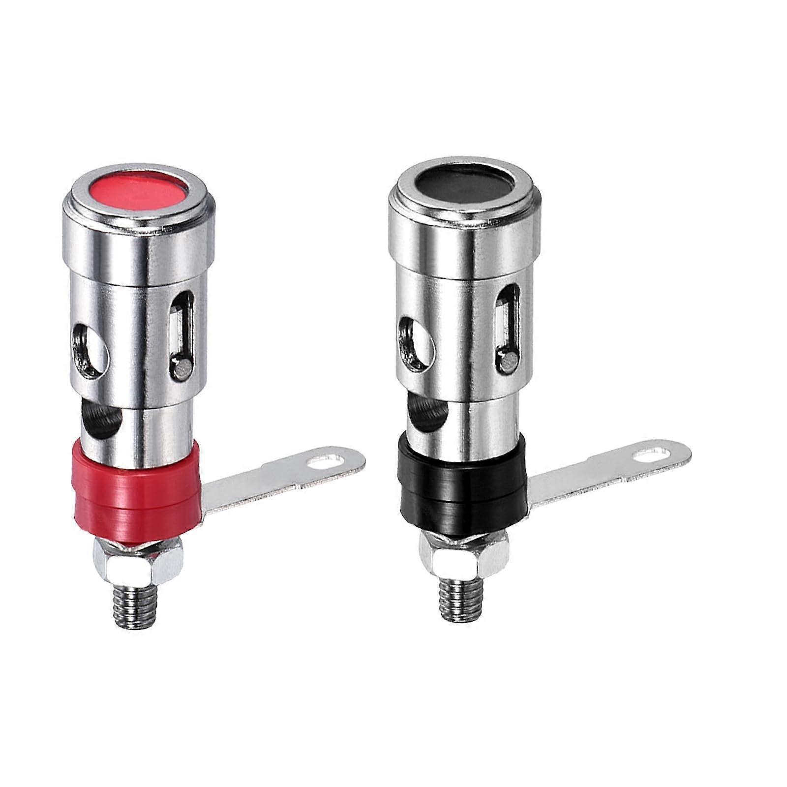 4mm Speaker Binding Post Banana Plug Terminals Pair for Amplifiers Secure Audio Connection