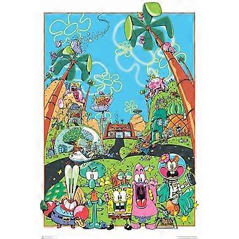 SpongeBob Bikini Bottom Party Jigsaw Puzzle TU1989