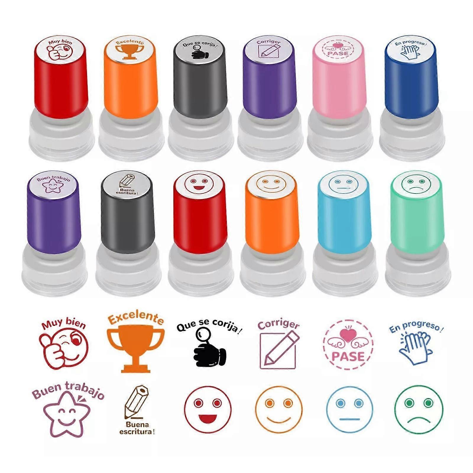 12Pcs Classroom Encouragement Stamp Kit