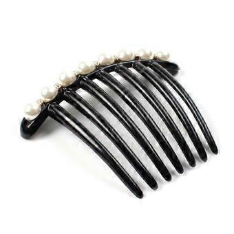 Faux Pearl Rhinestone Wedding Comb