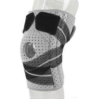 Riem Kniebeschermer Ademend Comfortabel Grijs 3D Snijden Ergonomisch ontwerp Regelbare beschermende kniebeschermers voor volwassenen