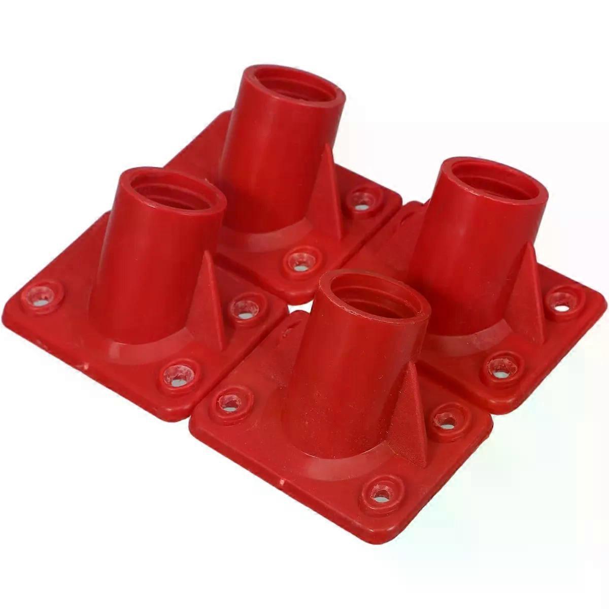 Brush Handle Connector 7x5x3.5cm Plastic Red