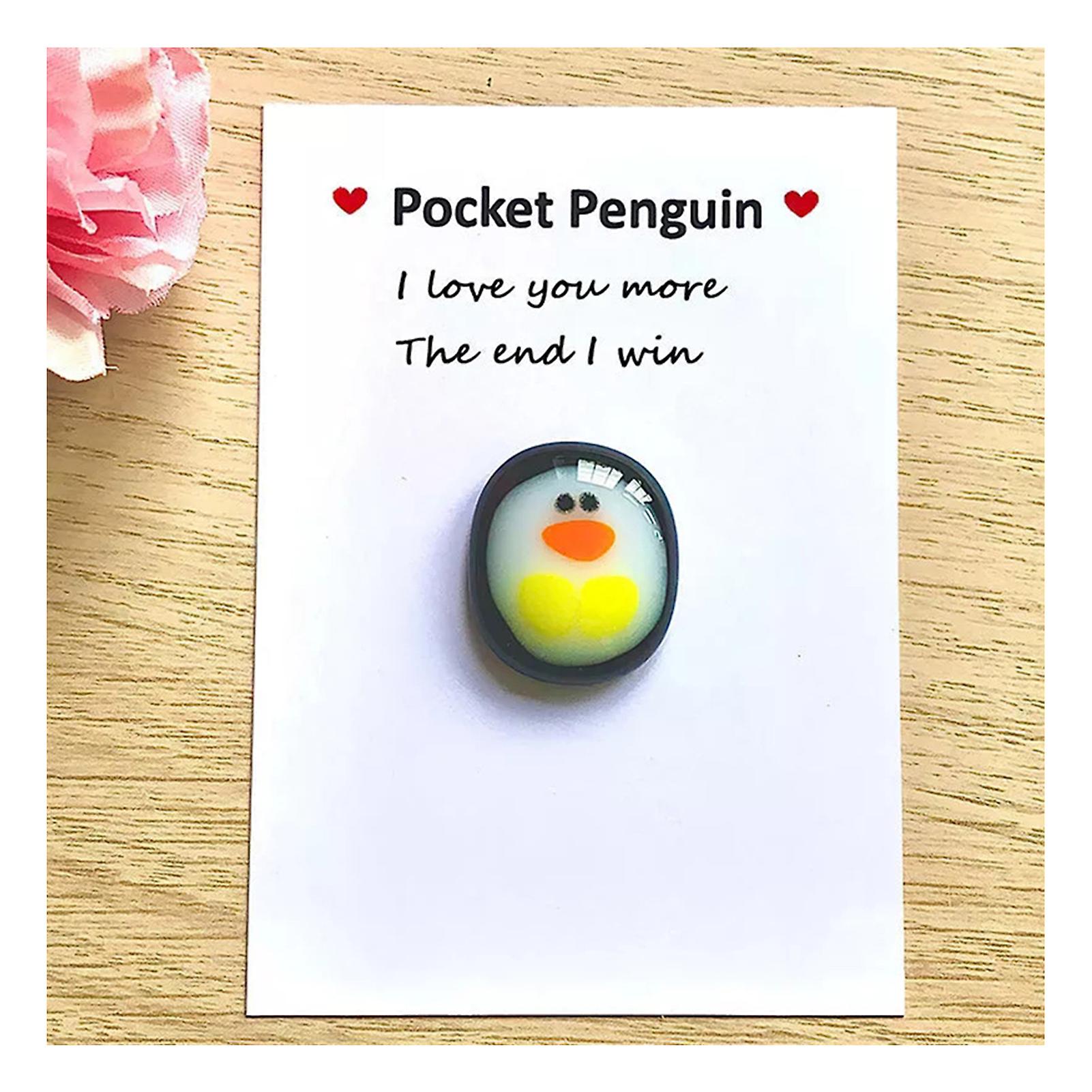 A Little Pocket Penguin Hug Keepsake Ornament Cute Gift With Small Message Card