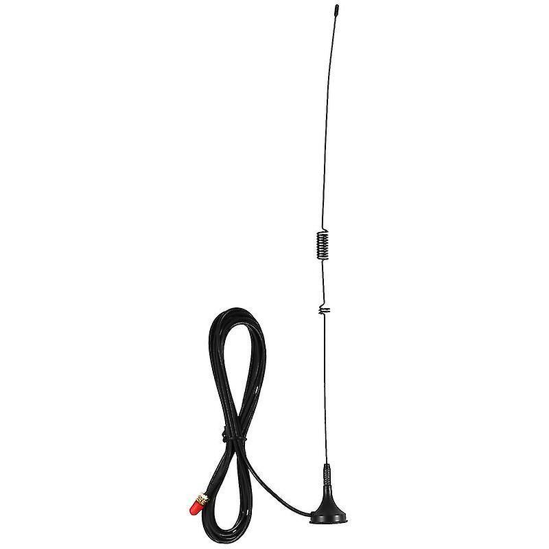 42X3x3cm Black Utility Hooks Vehicle Ham Radio Antenna Dual Band Mobile Radio Antenna With Sucker Ba