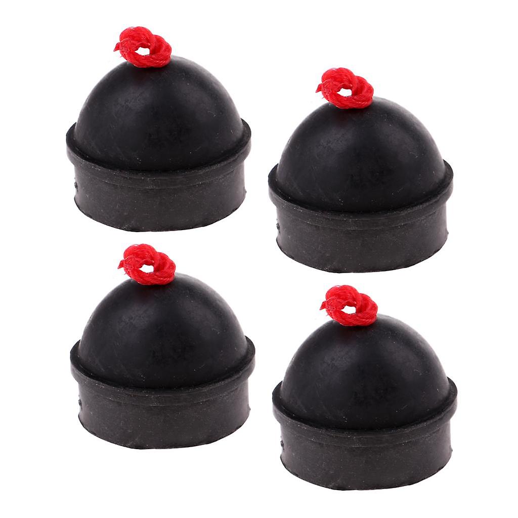 4 Pieces Rubber Chalk Holder with String for Billiard Pool Snooker Table