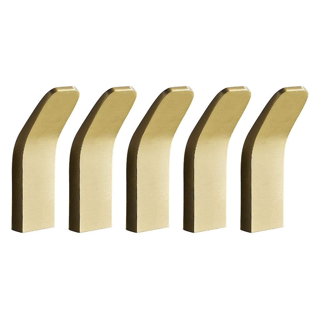 5Pcs Space Aluminum Wall Hook Decorative Bathroom Clothes Hooks