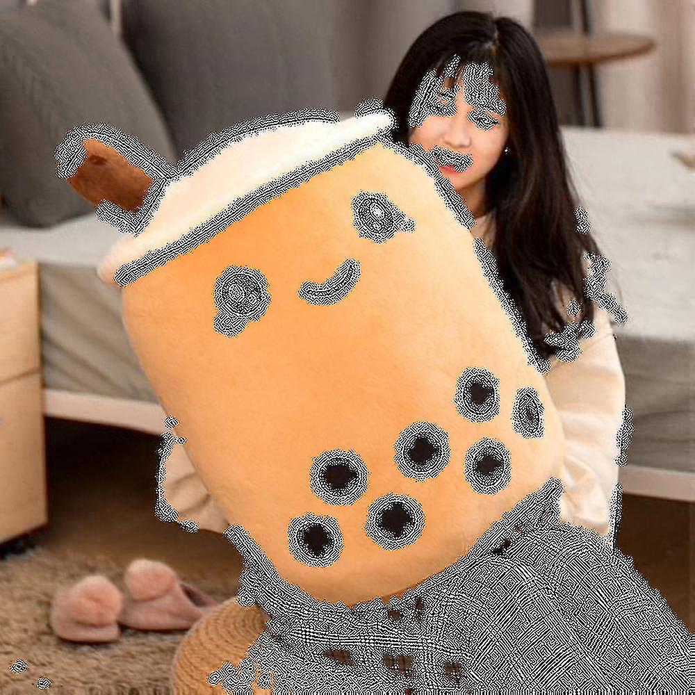 24/35/50/70cm Bubble Tea Plush Doll With Smiling Face