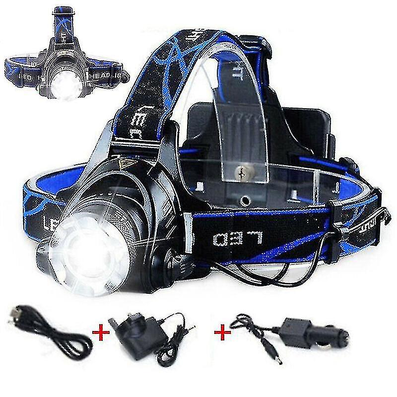 Head Flashlight Work Light Headlamp Bright Rechargeable