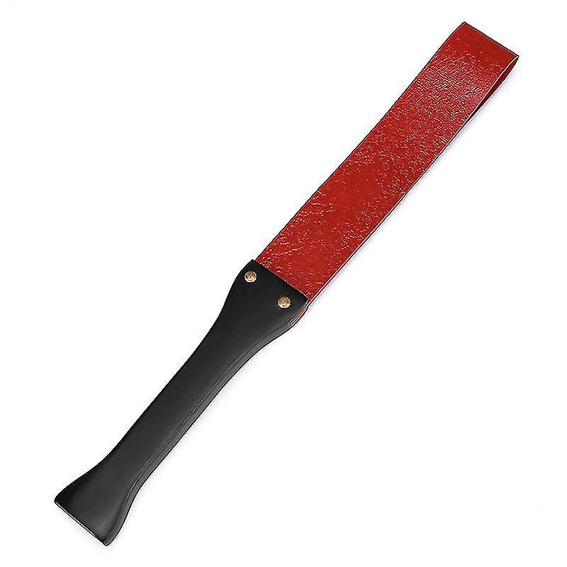 Handwork Make Ancient Wooden Handle Cow Leather Whip Red