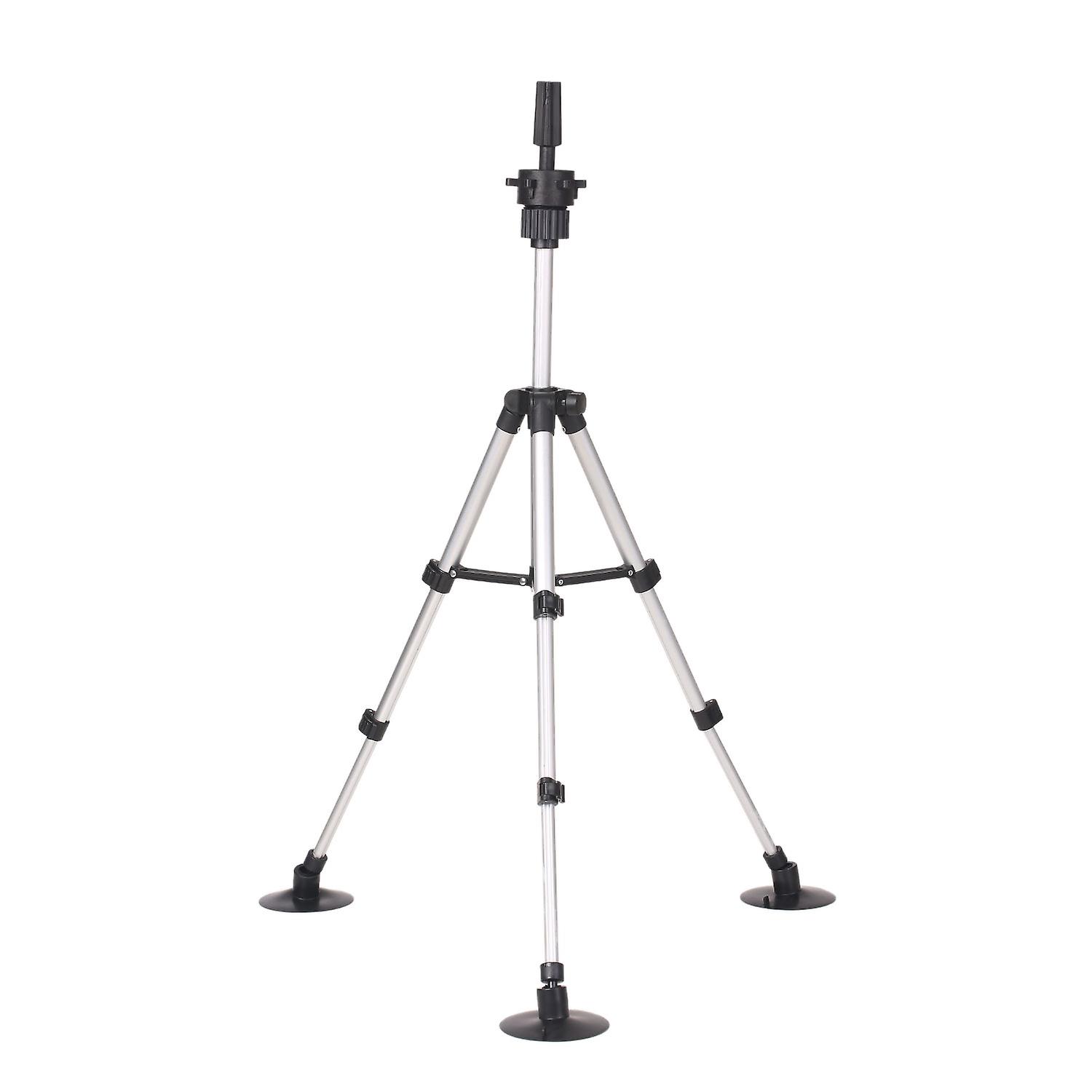 Wig Stand Tripod with Suction Cups Mini Adjustable Mannequin Head Stand Manikin Head Tripod Stand Po