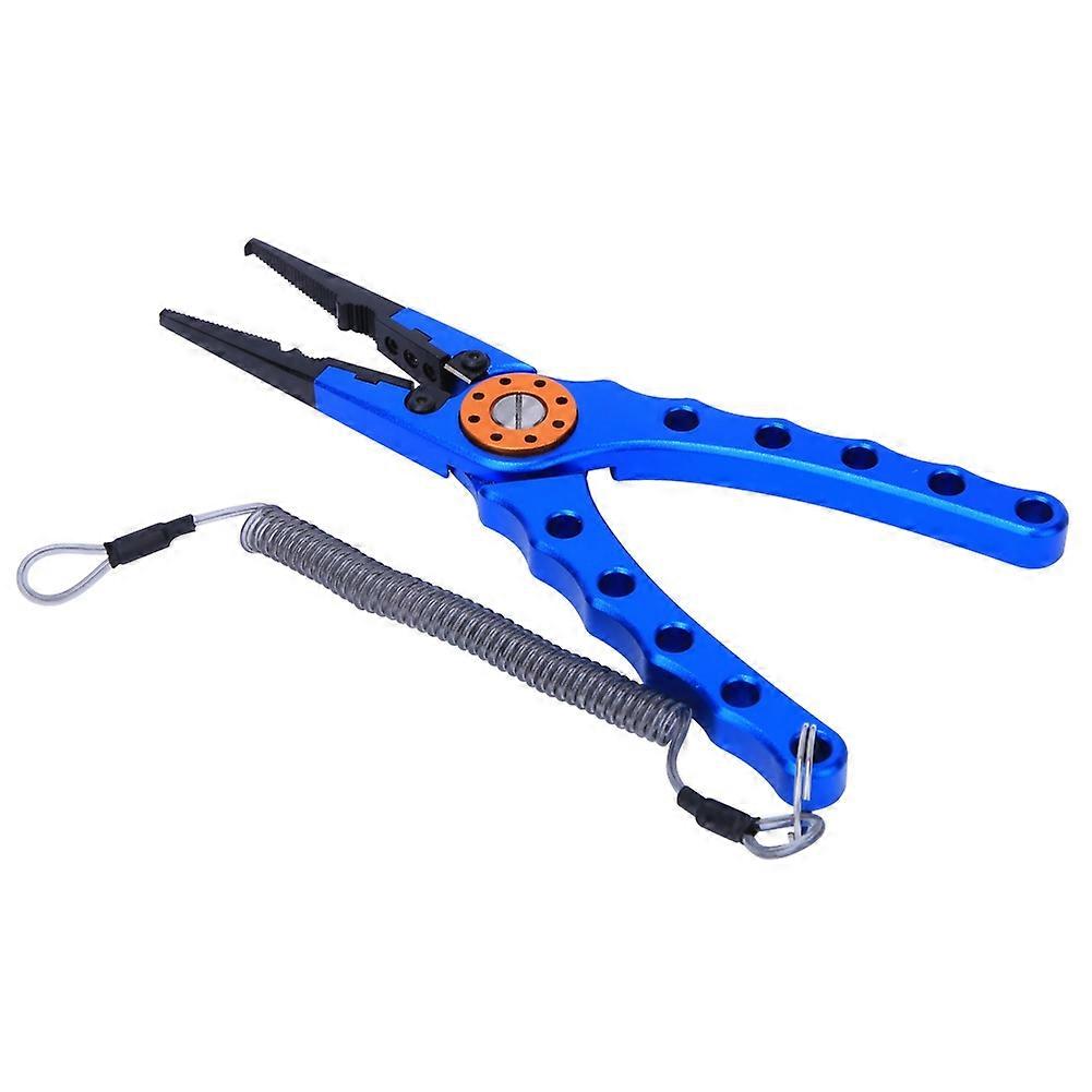Fishing Pliers, Corrosion Resistant, Braided Line Cutter, Easy Use, Multifunctional Masterknot, For Angling Adventures, Blue