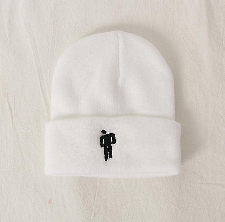 White Suitable For Autumn And Winter Knitted Hats, Hip Hop Hats, Woolen Hats, European And American Men Az13732