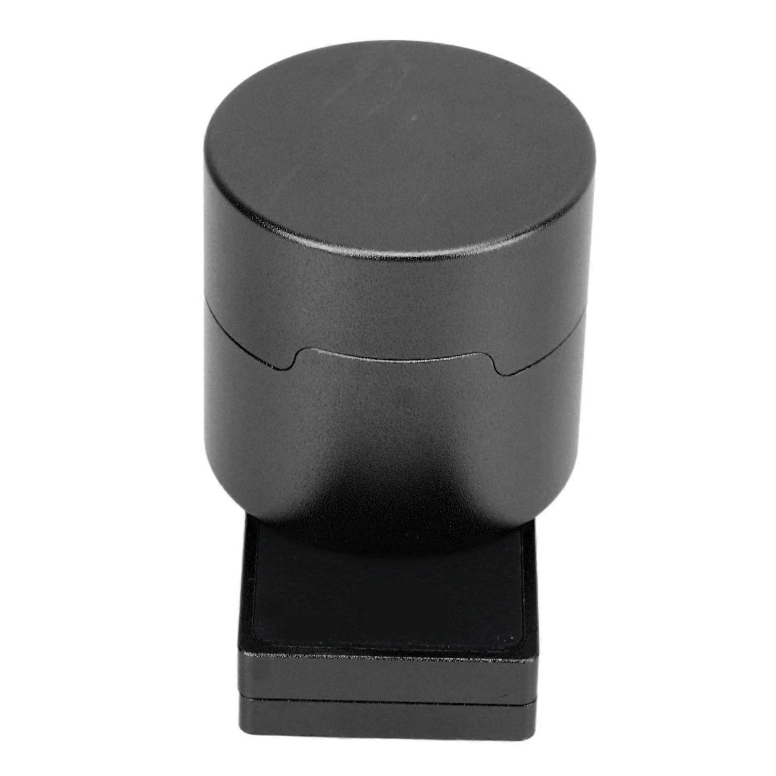 Snooker Chalk Holder Box Aluminium Alloy Round Snooker Cue Chalk Box with Fixed Clip Portable Billiard Accessories Black