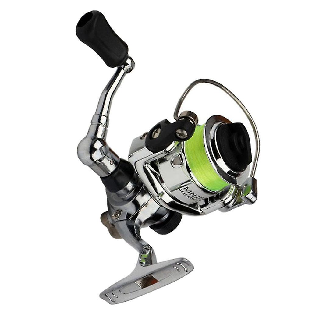 Mini Smooth Angelrolle Stahlköder Casting Angelrollen mit Metalldrahtbecher