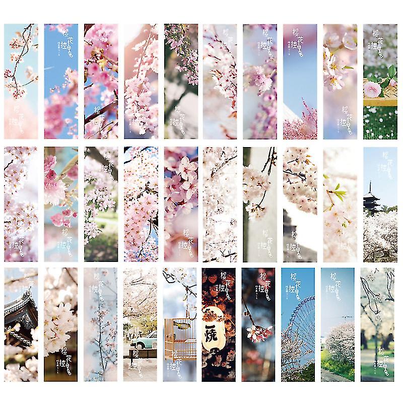 60pcs Cherry Bookmarks