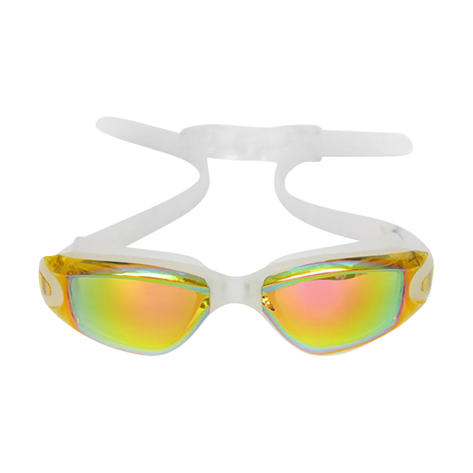 Colorful Electroplated Swimming Goggles Waterproof And Fog Proof High Definition Swimming Goggles Large Frame
