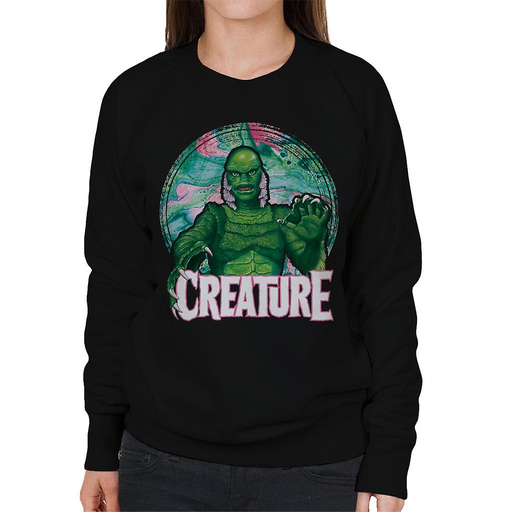 Creature From The Black Lagoon Mix Circle Women's Sweatshirt