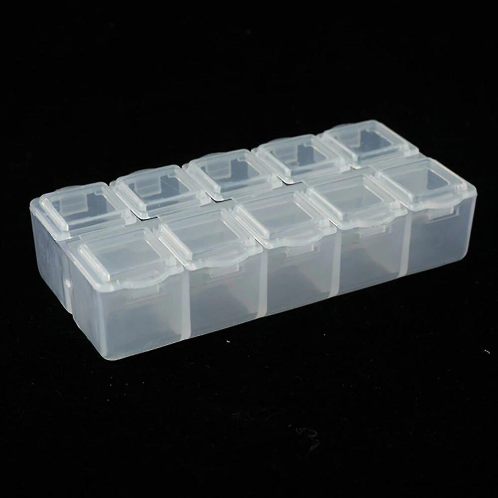 Multifunction Organizer Case 10 Grids Compartment Plastic Storage Box Screw Holder Case Organizer Container Plastic Storage Box~12602