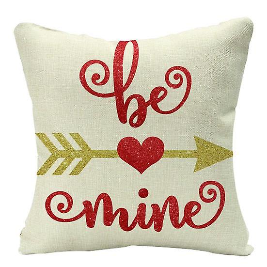 Pillow Cover Love Lettering Soft Touch Red Heart Soft Throw Pillows Decorative Cushion Cases for Sofa Couch