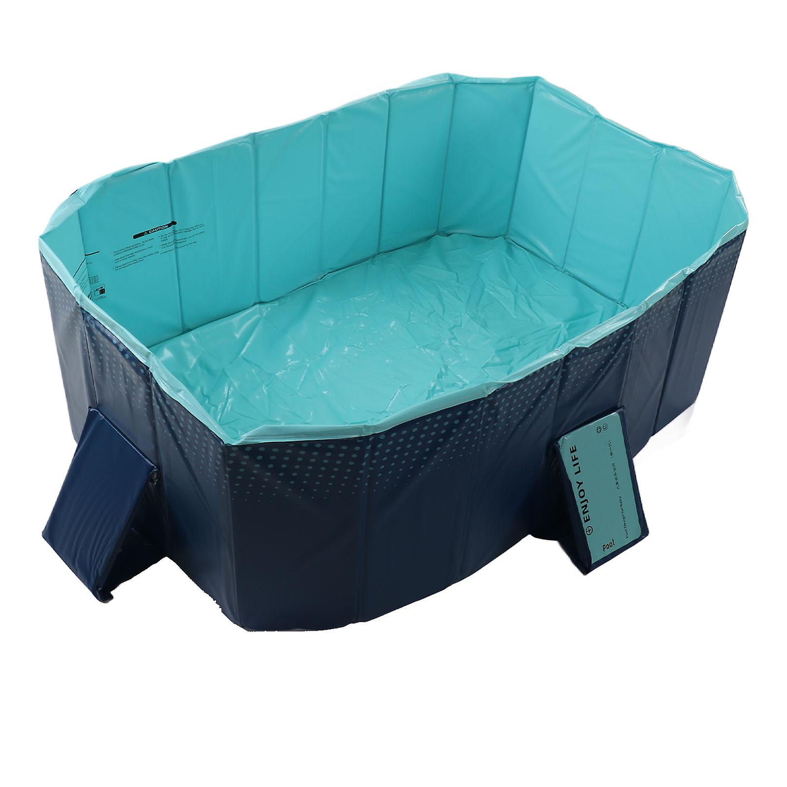 Foldable Swimming Pool Folding Oversize Bath Pool Inflation Free for Home Outdoor 1.6m / 5.25ft