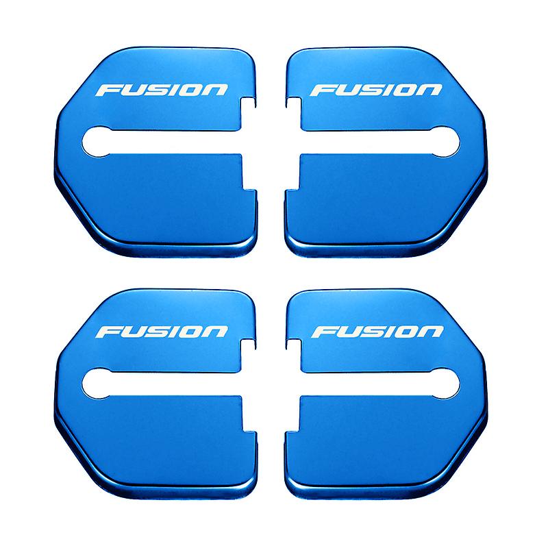 4Pcs Car Door Lock Cover Protection Buckle Cover Latch Stop Stainless Car Accessories For Ford Fusion Car Styling~13454